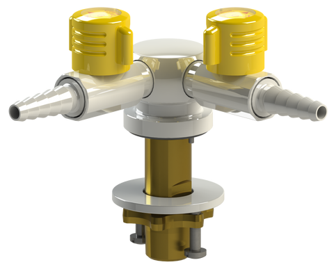 GAS COCK MULTIPLE 2-WAY FOR NATURAL GAS 0.25 IN. BSP  LIFT-AND-TURN VALVES