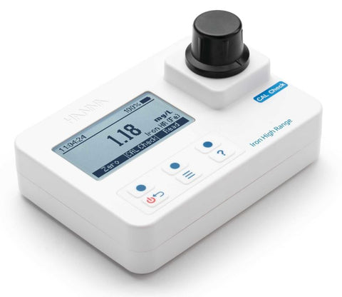 ION-SPECIFIC COLORIMETER IRON 0-5.00MG/L WITH 9V BATTERY