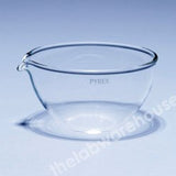 BASIN EVAPORATING PYREX FLAT BOTTOM CURVED SIDES SPOUT 45ML