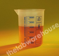 BEAKER PP LOW FORM PRINTED GRAD'S AND SPOUT 250ML
