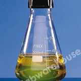 ERLENMEYER FLASK PYREX GLASS S/CAP SIZE 42 GRADUATED 1000ML