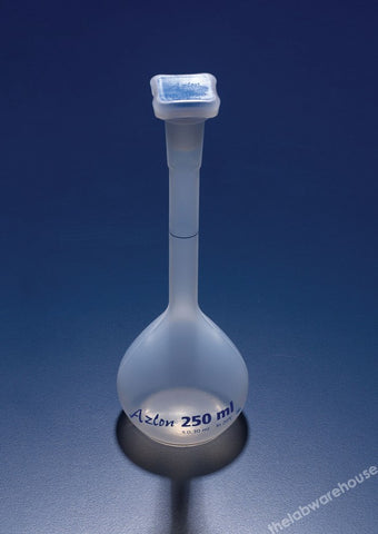 VOLUMETRIC FLASK PP WITH 19/26 STOPPER 250ML