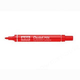 INK MARKERS PENTEL W/P INK TOUGH BULLET TIP RED PK 12
