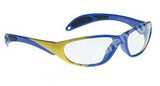 SPECTACLES X-RAY PROTECTIVE BLUE/YELLOW FRAME Pb GLASS LENS