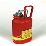 SAFETY CAN TYPE 1 HDPE WITH METAL FITTINGS 3.8L FIXED HANDLE