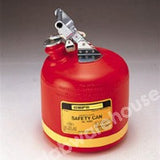SAFETY CAN TYPE 1 HDPE WITH S/S FITTINGS 9.5L SWING HANDLE