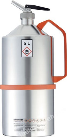 SAFETY CAN STAINLESS STEEL SELF-CLOSING CAP 5L