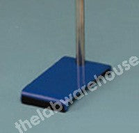 RETORT STAND BASE STEEL BLUE ACRYLIC 160X100MM W/OUT ROD