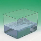 GLASS TANK RECTANGULAR HEAVY WALL FLINT GLASS 100X150X150MM