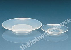 WATCH GLASS PP TRANSLUCENT WITH RING BASE 125MM DIA