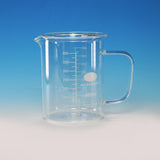 MEASURING JUG BORO. GLASS BEAKER SHAPE WITH HANDLE 400ML