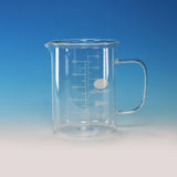 MEASURING JUG BORO. GLASS BEAKER SHAPE WITH HANDLE 600ML