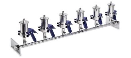 6-PLACE FILTER MANIFOLD S/S WHATMAN WITH 6 X FC304-09