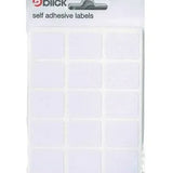 LABELS SELF ADH. BLANK WHITE RECT. 19X25MM ON SHEETS PK. 2100