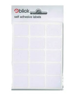 LABELS SELF ADH. BLANK WHITE RECT. 19X25MM ON SHEETS PK. 2100