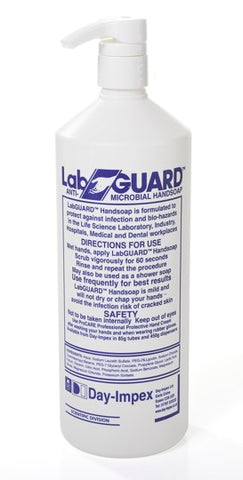 LABGUARD ANTI-MICROBIAL HANDSOAP 1L PUMP TOP DISPENSER PK6