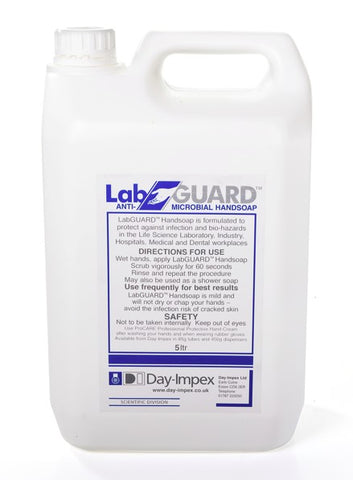 LABGUARD ANTI-MICROBIAL HANDSOAP 5L EASY-POUR CONTAINER PK.2