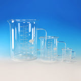 MEASURING JUG BORO. GLASS BEAKER SHAPE WITH HANDLE 1000ML
