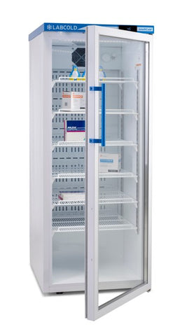 PHARMACY REFRIGERATOR 340L 6 SHLVS GLASS DOOR 230V 50HZ