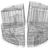 BASKET ST./STEEL MESH WEDGE FOR 105MM TUBES IN WB200/205/210