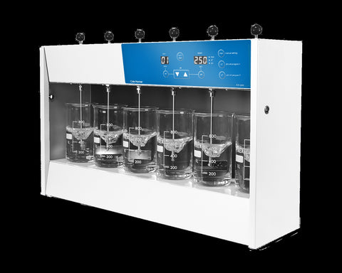 FLOCCULATOR FJT-200D-6 VARIABLE SPEED 25-250RPM 6-BANK 230V 50HZ A.C.
