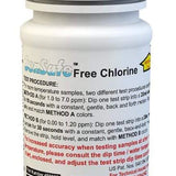 TEST STRIPS FREE CHLORINE 0 - 7MG/L PK.50