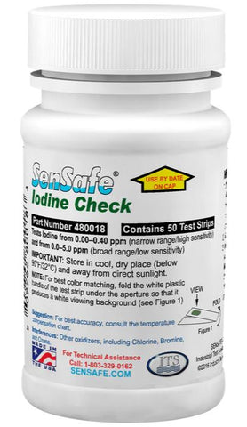TEST STRIPS IODINE 0 - 5MG/L PK.50
