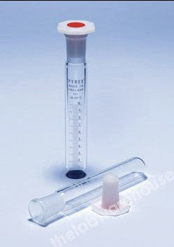 TEST TUBE PYREX GLASS 150X22MM GRAD. 25X0.5ML, 19/17 PE STPR