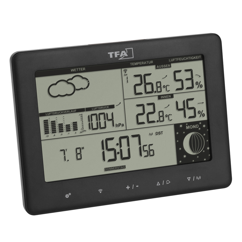 DIGITAL BAROMETER/WEATHERSTATION WITH SENSOR AND BATTERIES ...
