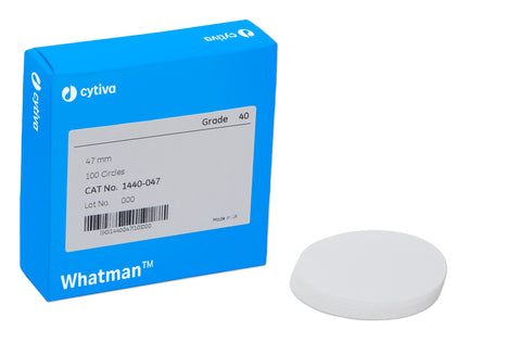 FILTER PAPER CIRCLES WHATMAN GRADE NO.40 18.5CM DIA BOX 100