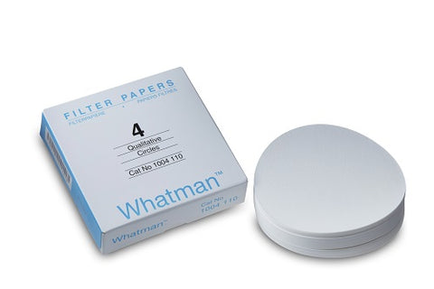 FILTER PAPER CIRCLES WHATMAN GRADE NO.4 18.5CM DIA BOX 100