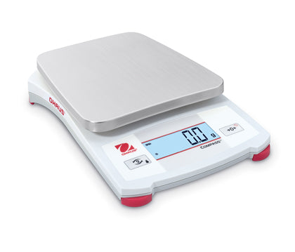 PORTABLE BALANCE OHAUS CX2200 2200GX1G 128MMX142MM PAN WITH BATTERIES