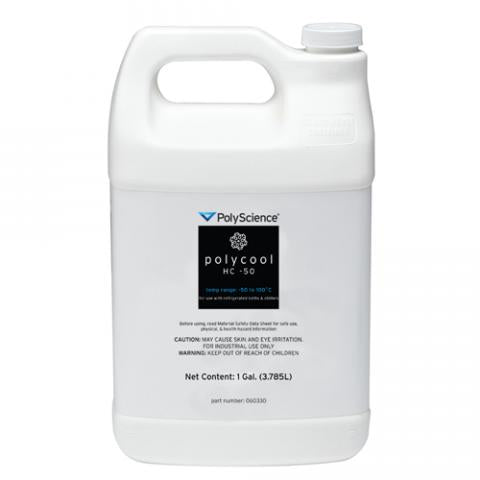 Bath fluid Polyscience range -50 to +100°C visc. 3cSt at 25°C pk. 3.8L