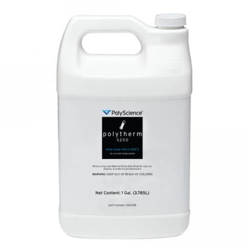 Bath fluid Polyscience range +150 to +250°C visc. 500cSt at 25°C pk. 3.8L