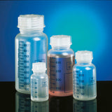 Bottles PP w/mouth sq. shoulder with cap grad. 100ml pk. 50