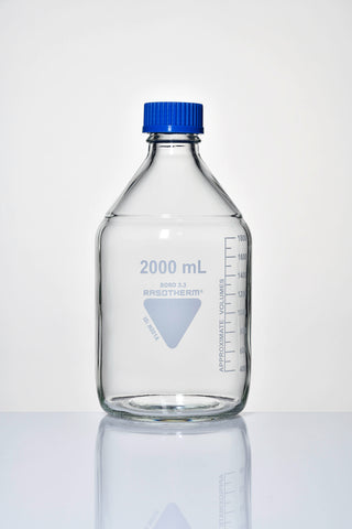 REAGENT BOTTLE RASOTHERM W/MOUTH 45MM CAP AND CLEAR RING 10000ML