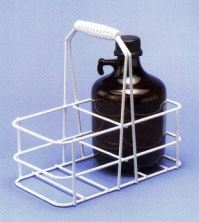 Bottle carrier coated steel wire for 2 x 2.5L bottles max. 160mm dia.