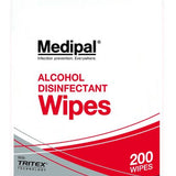 BACTERICIDAL WIPES 195 X 190MM DISPENSER PK.200