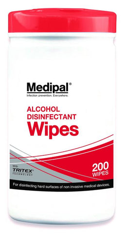 BACTERICIDAL WIPES 195 X 190MM DISPENSER PK.200