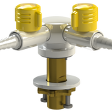 GAS COCK MULTIPLE 2-WAY FOR NATURAL GAS 0.25 IN. BSP  LIFT-AND-TURN VALVES