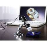 USB MICROSCOPE 10X TO 200X W/SOFTWARE STAND CABLE