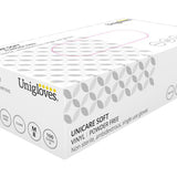 Unigloves Clear Vinyl gloves, size Large, pk. 10 x 100