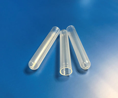 Test tubes cyl./round base PP non-sterile 75 x 13mm pk.4000