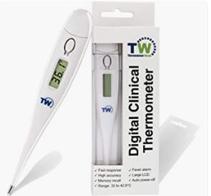 CLINICAL THERMOMETER DIGITAL WITH LCD 32 TO 43.9ºC