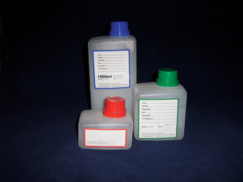 WATER SAMPLING BOTTLES STERILE PP 250ML UNDOSED PK. 140