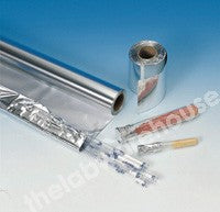 ALUMINIUM FOIL ROLL 75 METRES LONG x 100MM WIDE 18uM THICK