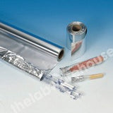 ALUMINIUM FOIL ROLL 60 METRES LONG x 450MM WIDE 20uM THICK