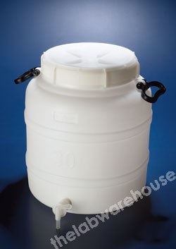 ASPIRATOR HDPE SCREW CAP HANDLES REMOVABLE STOPCOCK 30L