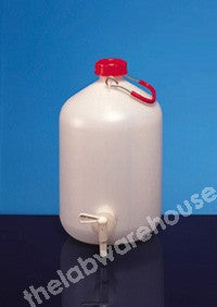 ASPIRATOR PE SCREW CAP HANDLE AND STOPCOCK 5L
