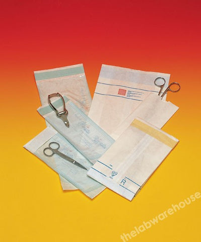 STERILISING BAGS PAPER PLAIN TOP CLOSURE 110X190MM PK.1000